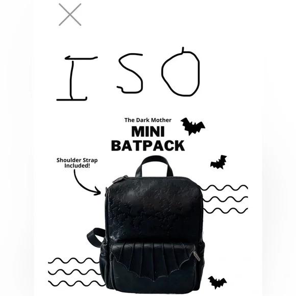 Dark mother co mini Bat backpack! ISO (do not buy!) Amazon.com: Mini Bat Purse Gothic: Leather Backpack Goth  main image 2